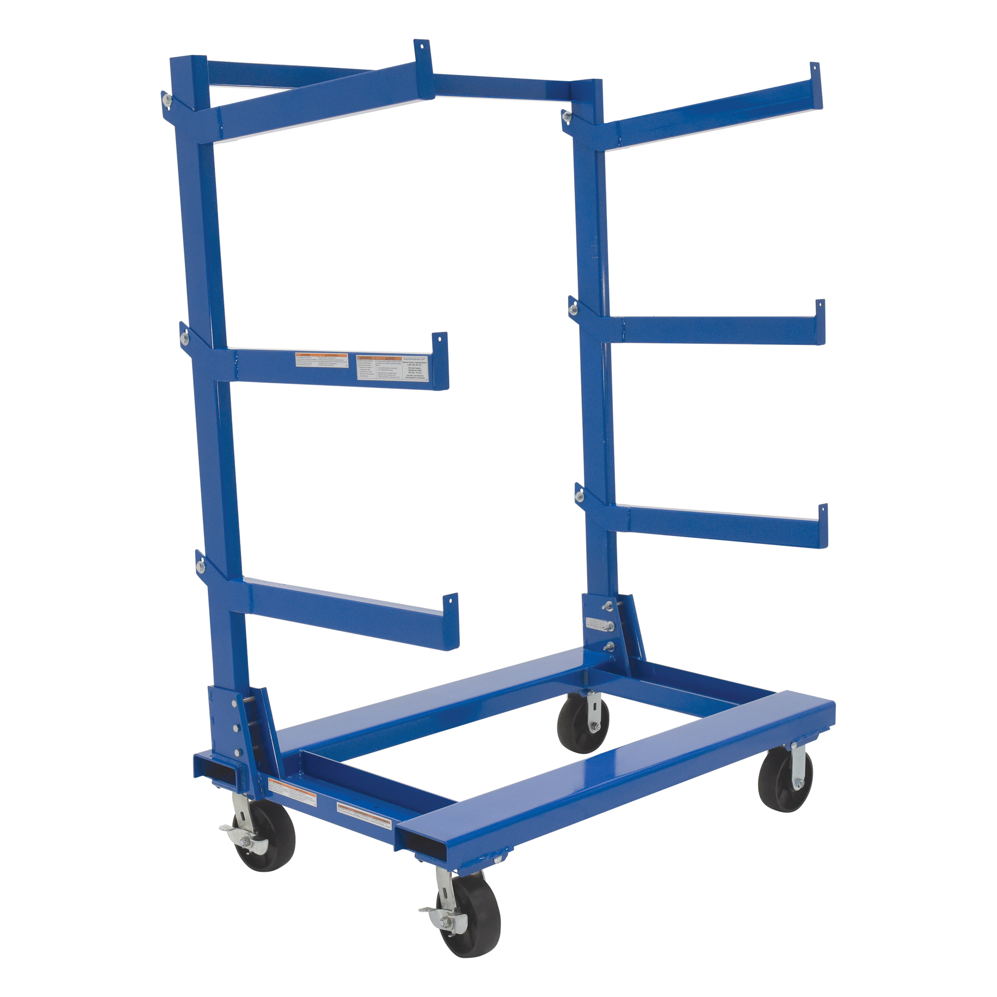 Vestil Steel Portable Cantilever Cart 30 In. x 48 In. 2000 Lb. Capacity Blue